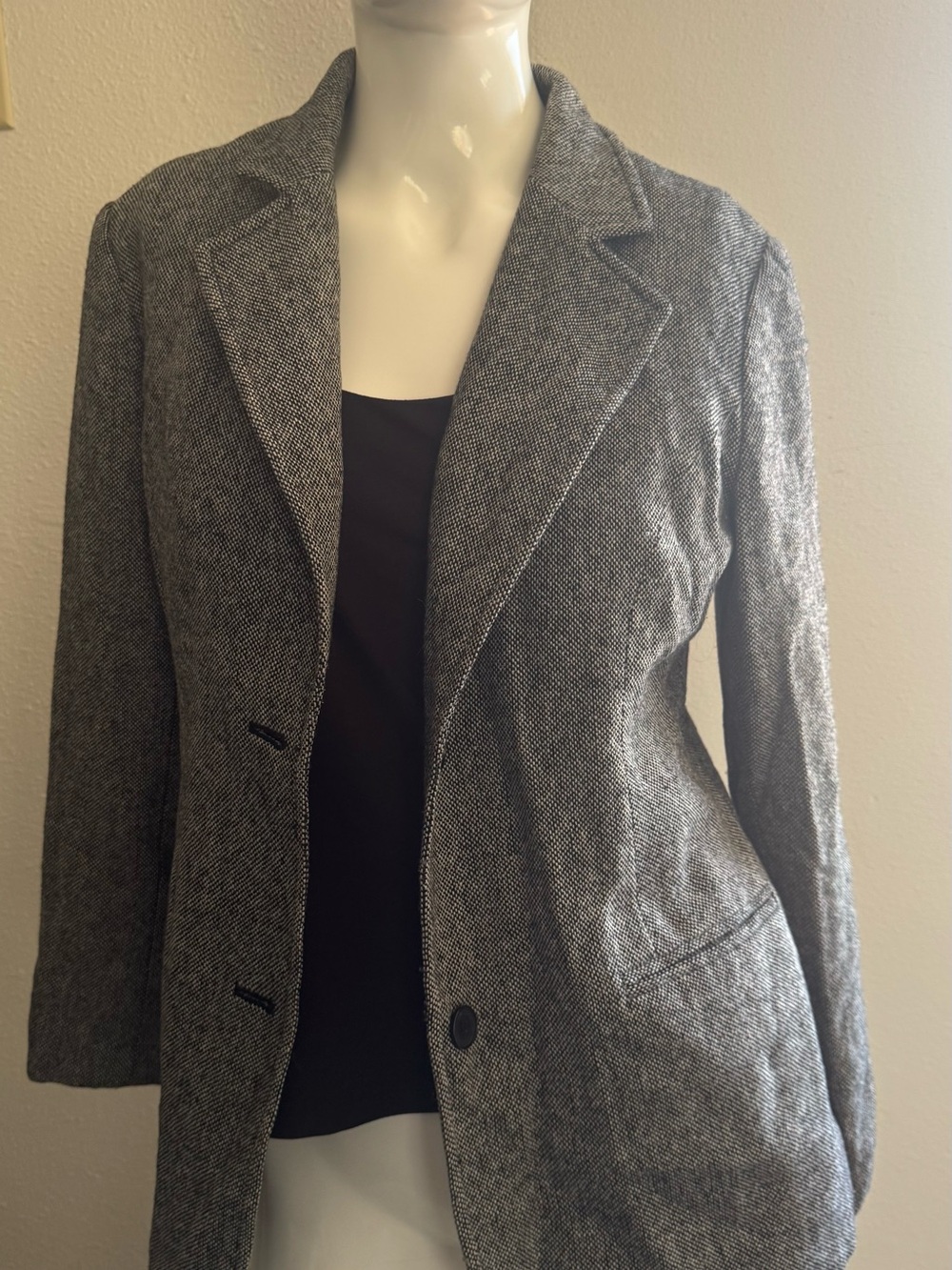 Chadwicks Grey Herringbone Women's Blazer Jacket